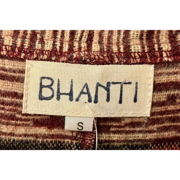 NWT BHANTI Women's Rishikesh Fringe Bottom Himalayan Open Front Cardigan Small - Picture 6 of 12